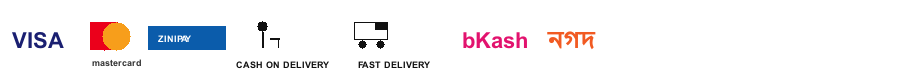 Visa, Mastercard, cash on delivery, fast delivery, bKash, Nagad