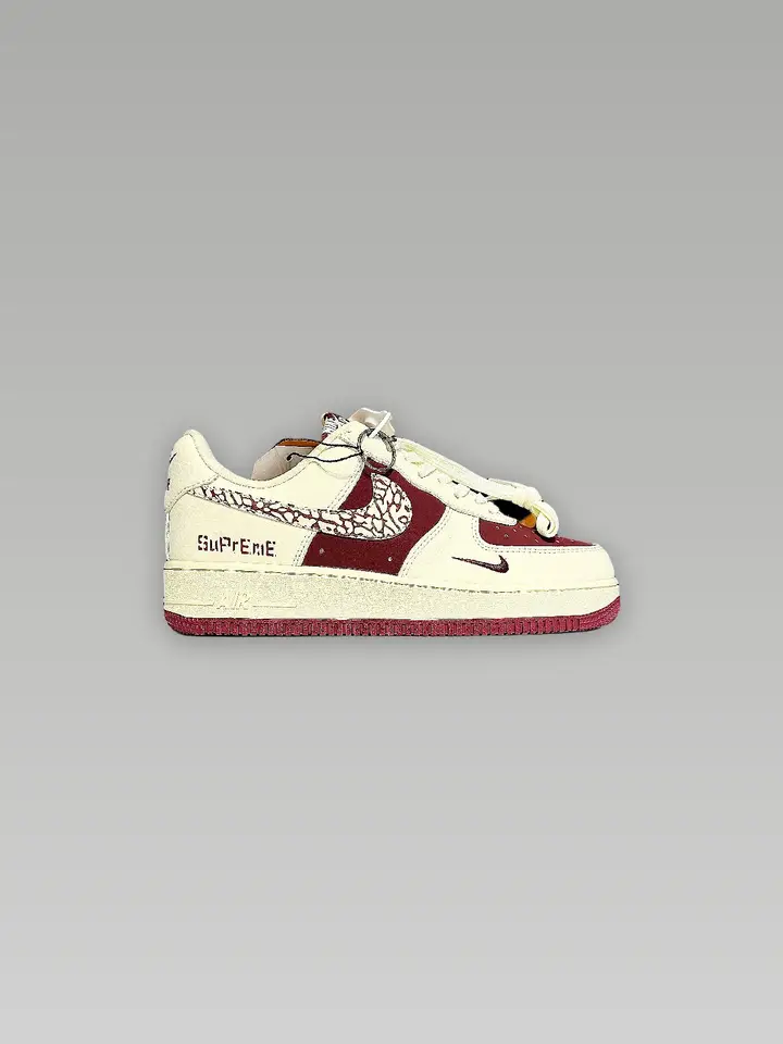 Air Force 1  Supreme  Red