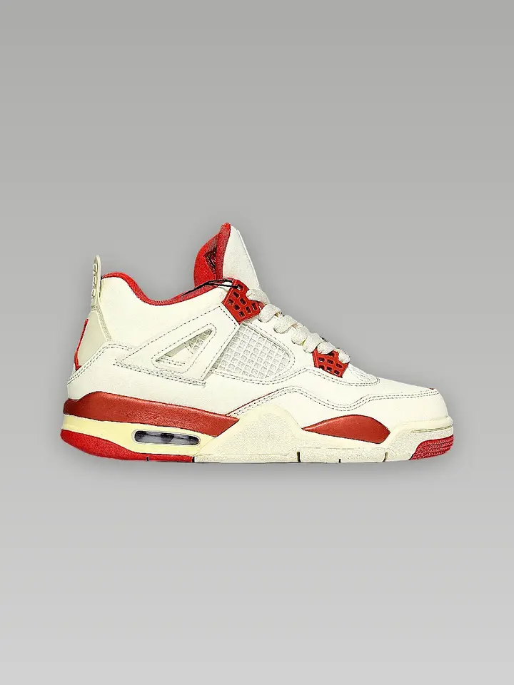 Jordan 4 Red & White